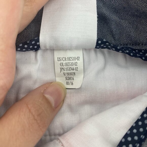 Banana Republic Factory Women's Hampton Fit Shorts Size 2 Red White Navy Blue - Picture 5 of 9